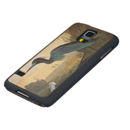 Audubon: Little Blue Heron Carved Maple Galaxy S5 Slim Case