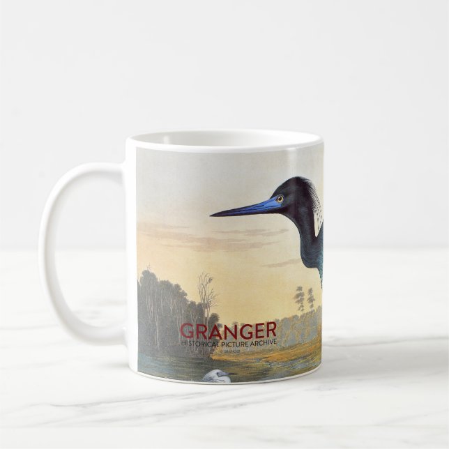 Audubon: Little Blue Heron Coffee Mug (Left)