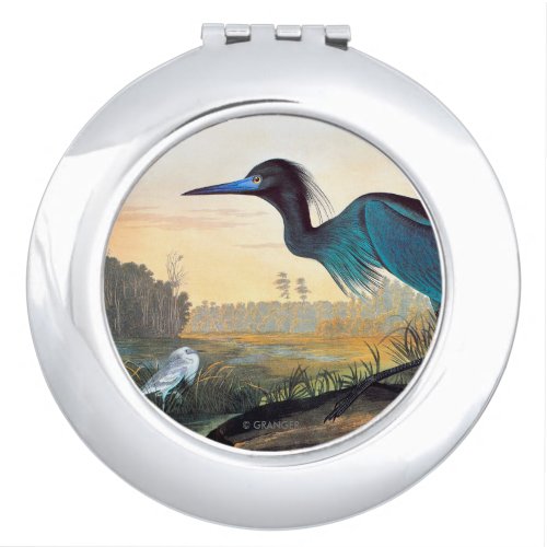 Audubon Little Blue Heron Compact Mirror