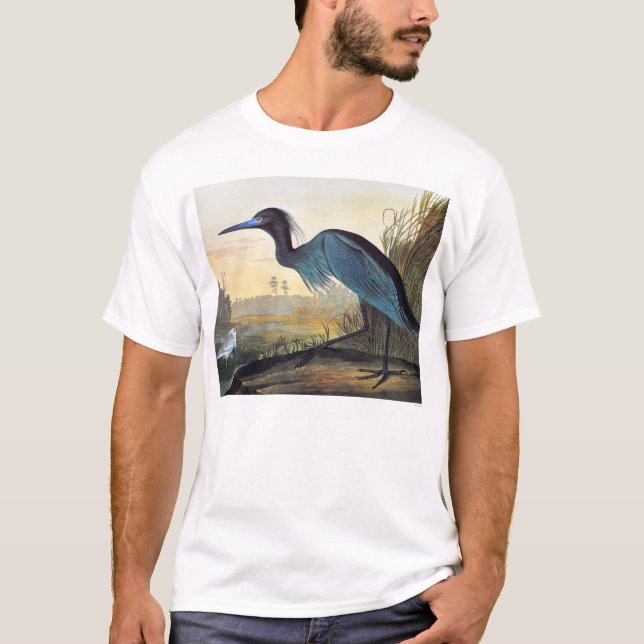 Audubon: Little Blue Heron T-Shirt (Front)