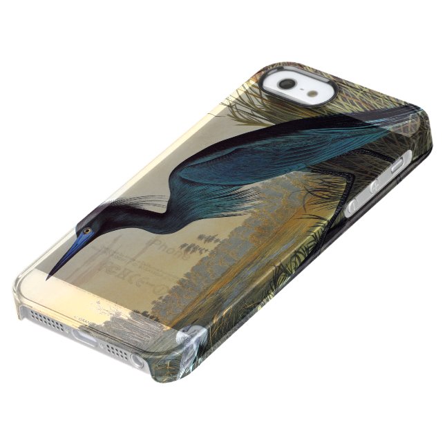 Audubon: Little Blue Heron Uncommon iPhone Case (Bottom)