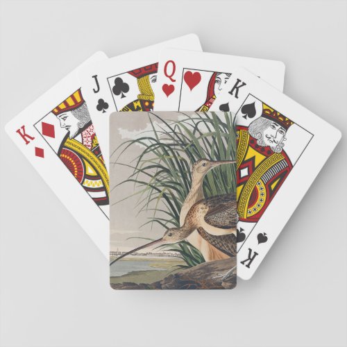 Audubon Long_Billed Curlew Bird Poker Cards