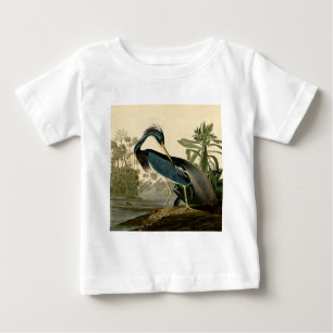 Audubon Louisiana Heron Birds America Art Baby T-Shirt