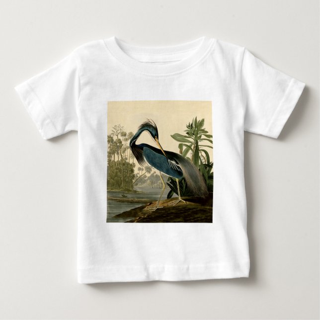 Audubon Louisiana Heron Birds America Art Baby T-Shirt (Front)