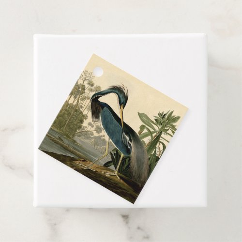 Audubon Louisiana Heron Birds America Art Favor Tags