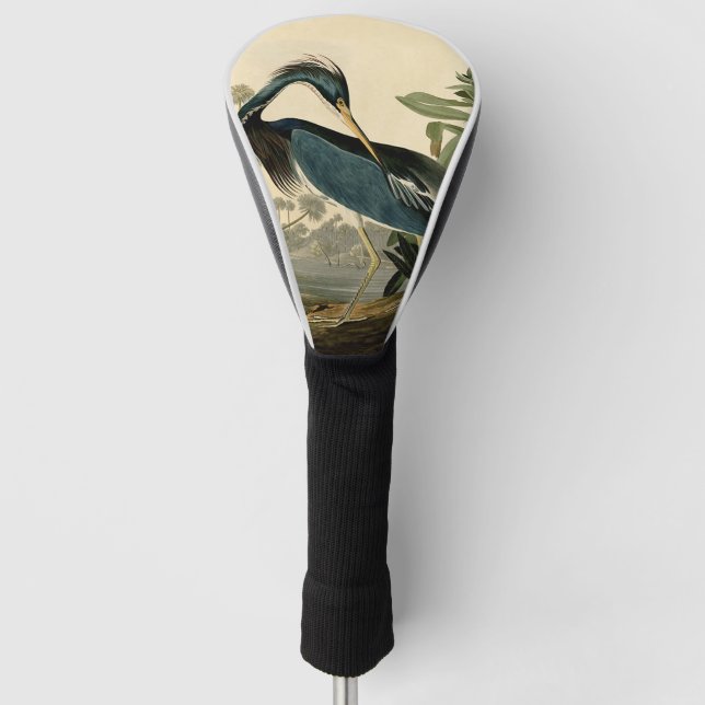 Audubon Louisiana Heron Birds America Art Golf Head Cover (Front)