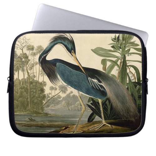 Audubon Louisiana Heron Birds America Art Laptop Sleeve