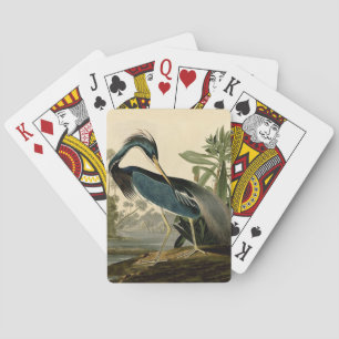 Audubon Louisiana Heron Birds America Art Poker Cards