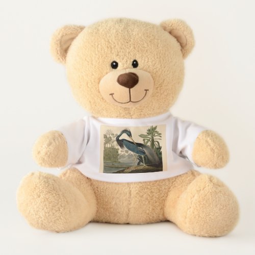 Audubon Louisiana Heron Birds America Art Teddy Bear