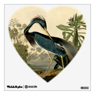 Audubon Louisiana Heron Birds America Art Wall Decal