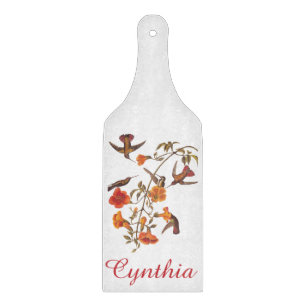 Audubon Mango Hummingbird in Gem Colors Cutting Board