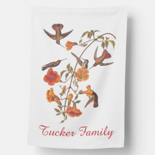 Audubon Mango Hummingbird in Gem Colors House Flag