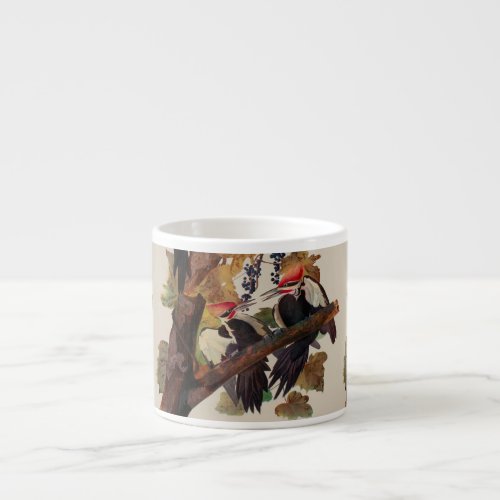 Audubon Pileated Woodpecker Bird Painting Espresso Cup