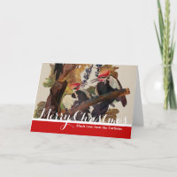 Audubon Pileated Woodpecker Bird Painting