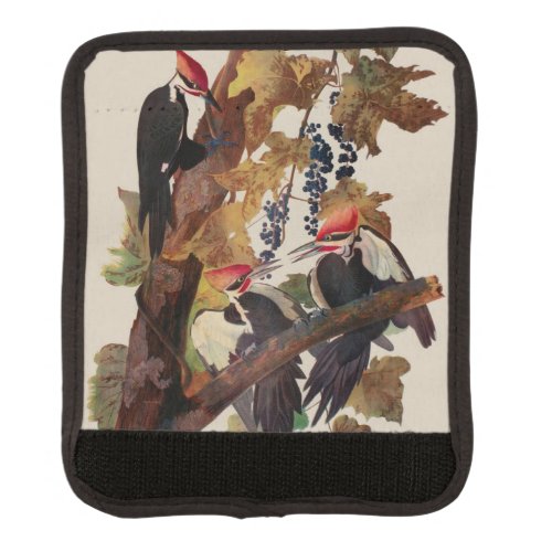 Audubon Pileated Woodpecker Bird Painting Luggage Handle Wrap