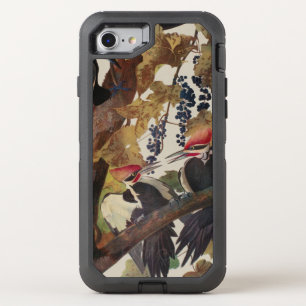 Audubon Pileated Woodpecker Bird Painting OtterBox Defender iPhone SE/8/7 Case