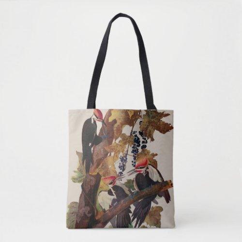 Audubon Pileated Woodpecker Bird Painting Tote Bag