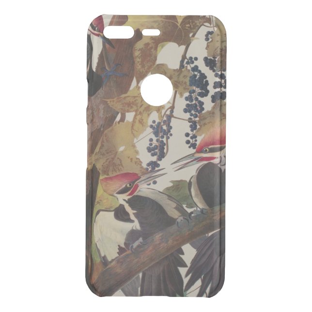 Audubon Pileated Woodpecker Bird Painting Uncommon Google Pixel Case (Back)