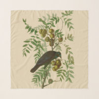 Audubon Purple Grackle Bird Print Vintage Botanic