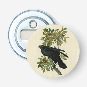 Audubon Raven Bird Classic Artwork Bottle Opener