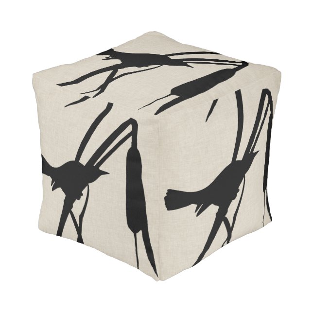 Audubon Silhouette II Pouf (Angled Front)