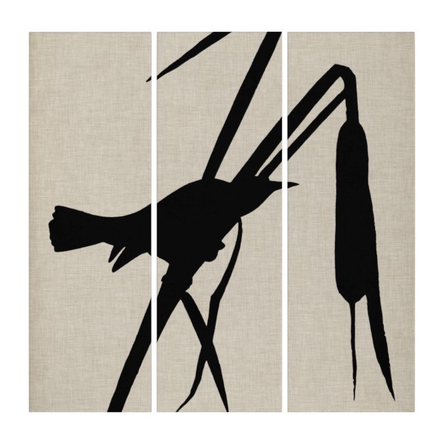 Audubon Silhouette II Triptych (Front)