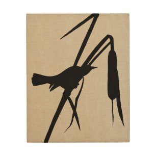 Audubon Silhouette II Wood Wall Art
