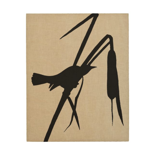 Audubon Silhouette II Wood Wall Art (Front)