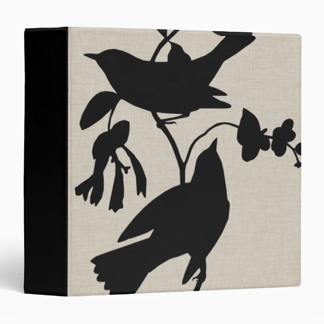 Audubon Silhouette IV 3 Ring Binder (Front/Spine)