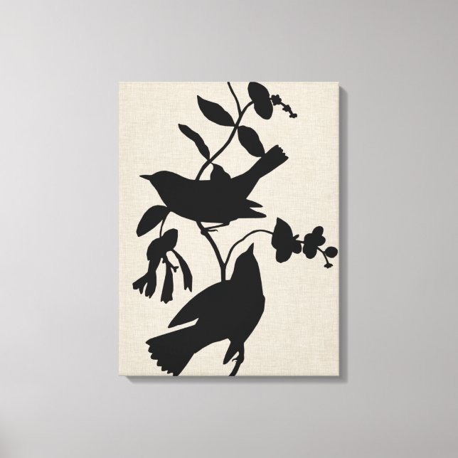 Audubon Silhouette IV Canvas Print (Front)