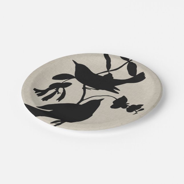 Audubon Silhouette IV Paper Plates (Angled)