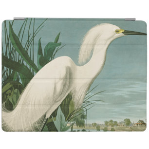 Audubon Snowy Heron White Egret Bird Birding iPad Smart Cover