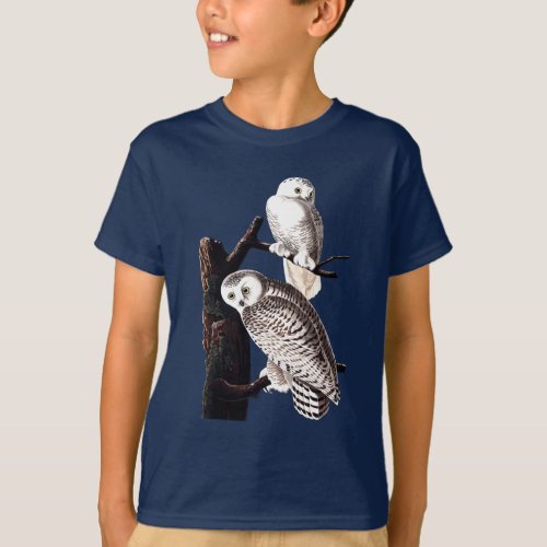 Audubon Snowy Owl Shirt Youth T_Shirt