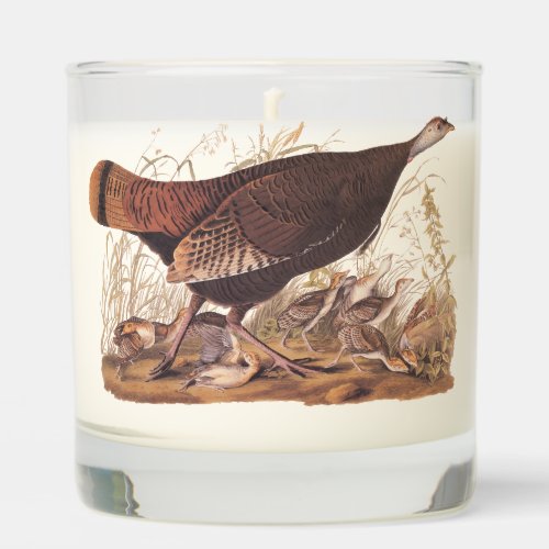 Audubon Turkey Hen and Chicks in Autumn Scented Candle