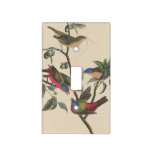 Audubon Vibrant Painted Bunting Wildlife Painting Light Switch Cover