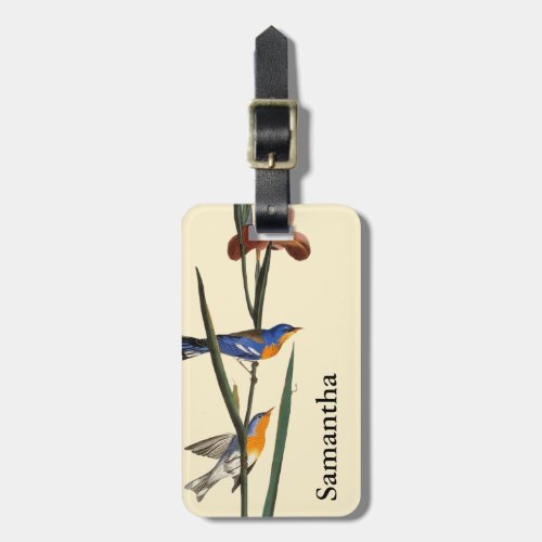 Audubon Warbler Luggage Tag