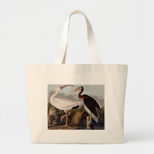 Audubon White Ibis Bird Wildlife Large Tote Bag