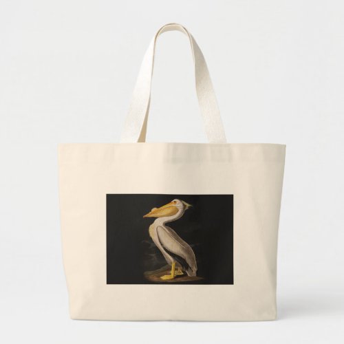 Audubon White Pelican Bird America Large Tote Bag