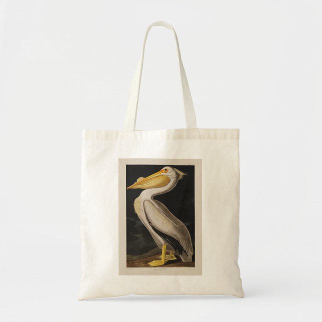 Audubon White Pelican Bird America Tote Bag (Front)