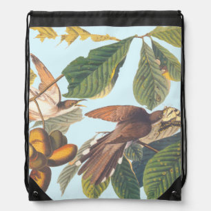 Audubon Yellow Billed Cuckoo Drawstring Bag