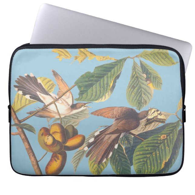 Audubon Yellow Billed Cuckoo Laptop Sleeve (Front)