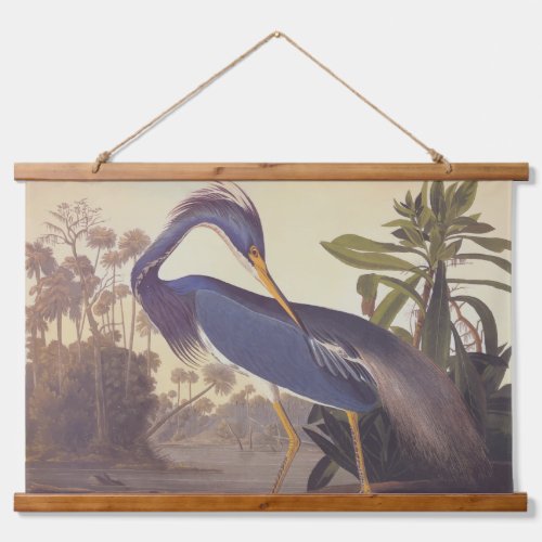 Audubons Louisiana Heron or Tricolored Heron Hanging Tapestry