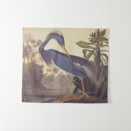 Audubons Louisiana Heron or Tricolored Heron Tapestry