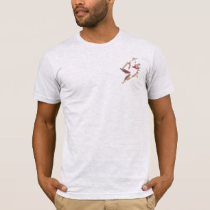 Audubon's Purple Finch Red Birds on Black Larch T-Shirt