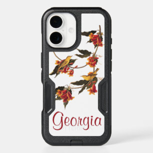 Audubon's Rathbone's Warbler Birds on Crossvine iPhone 16 Case