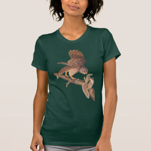 Audubon's Strange Friends Barred Owl and Squirrel T-Shirt