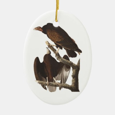 Audubon's Turkey Vulture Ceramic Ornament
