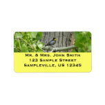 Audubon's Warbler Nature Photography Label