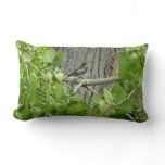 Audubon's Warbler Nature Photography Lumbar Pillow