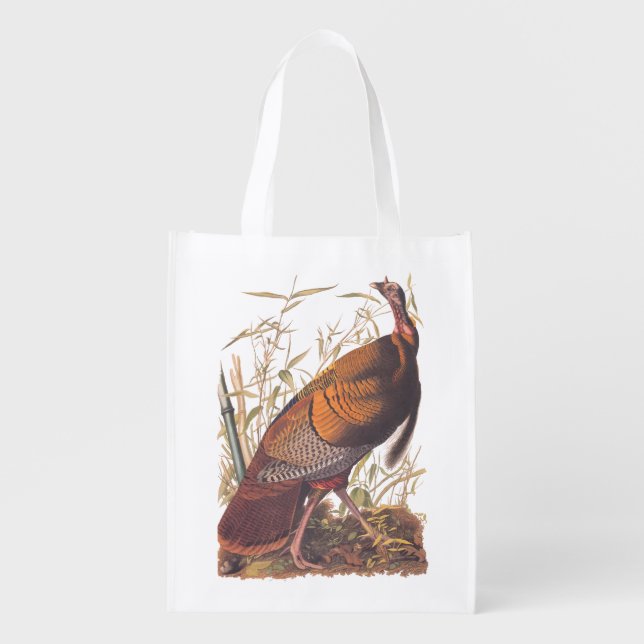 Audubon's Wild Turkey Game Fowl in the Autumn Grocery Bag (Front)